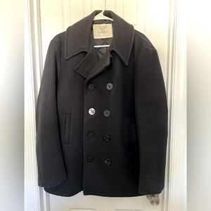 Black Navy Peacoat